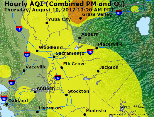 air quality index elk grove