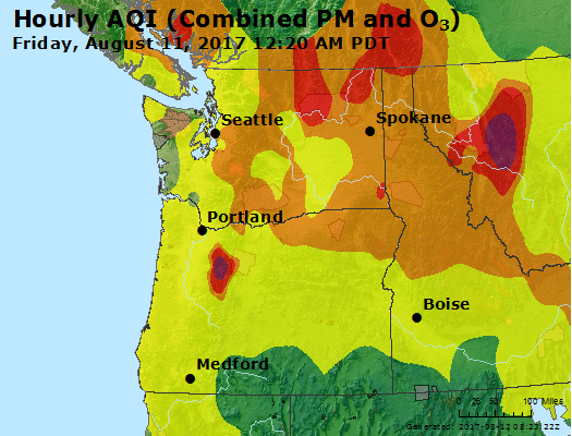 Air Quality Seattle Map | Zip Code Map
